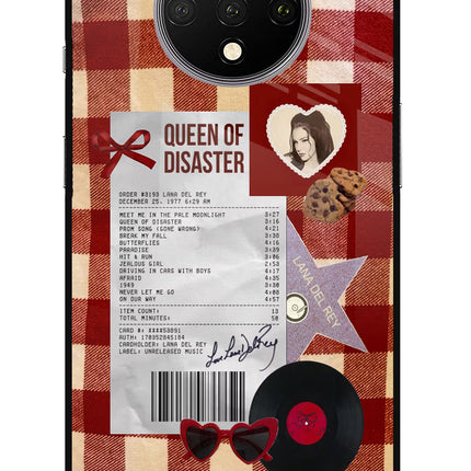Queen of Disaster Oneplus 7T Glass Case