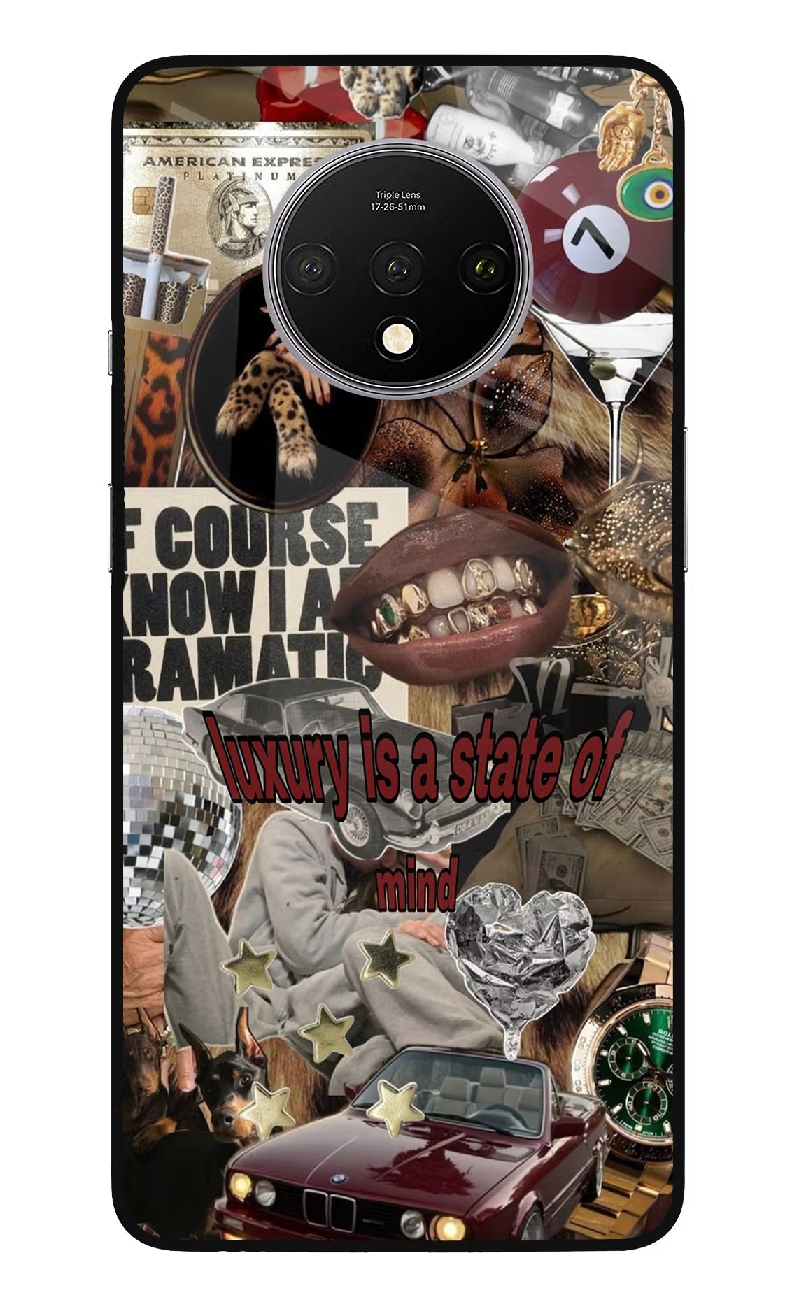 Luxury Oneplus 7T Glass Case Back Cover by Casekaro