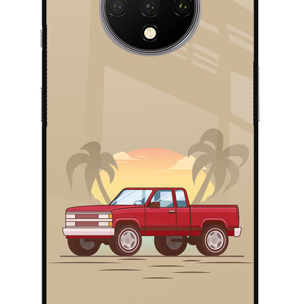 Desert Classic Drive Oneplus 7T Glass Case