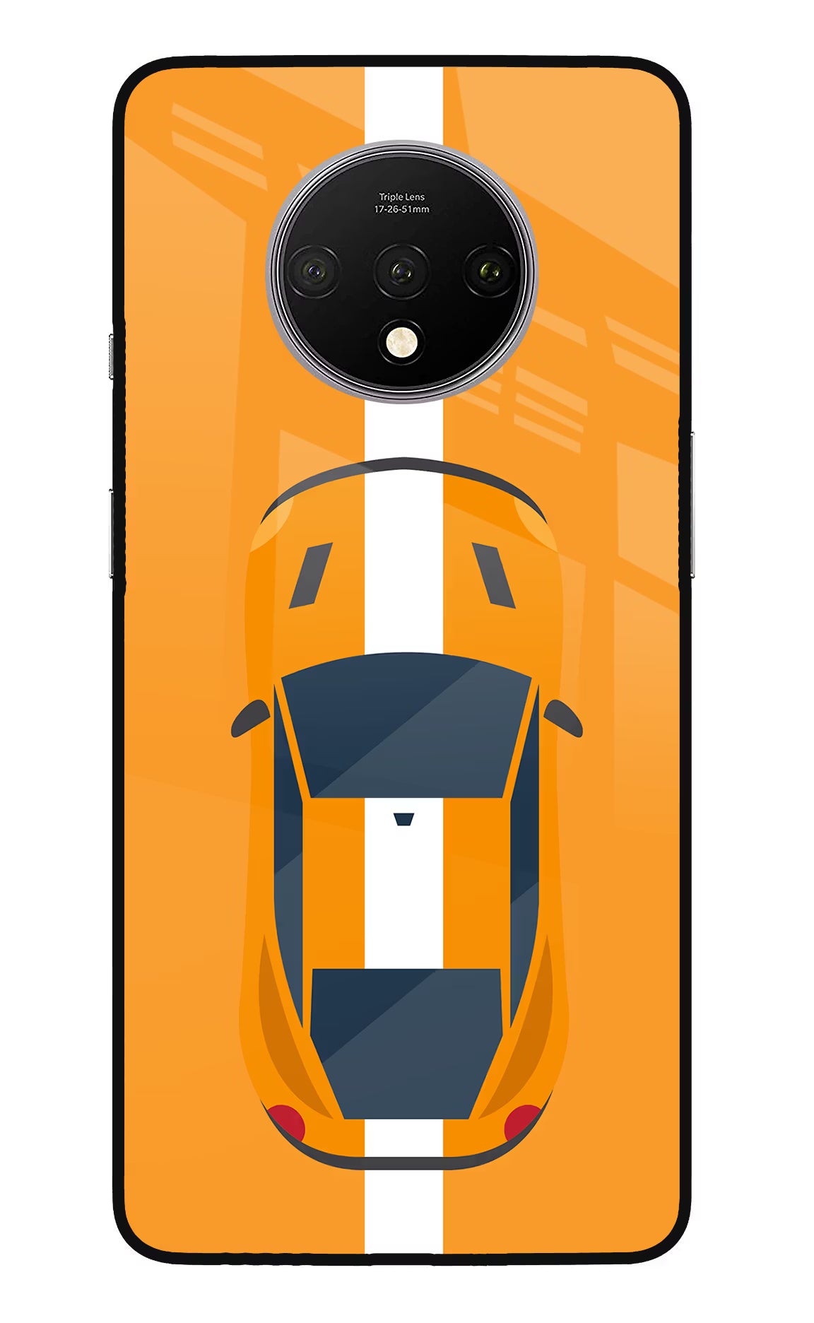 Highway Pursuit Oneplus 7T Glass Case Back Cover by Casekaro