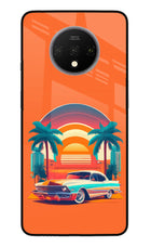 Palm Drive 80s Oneplus 7T Glass Case