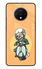 Undead Biker Oneplus 7T Glass Case