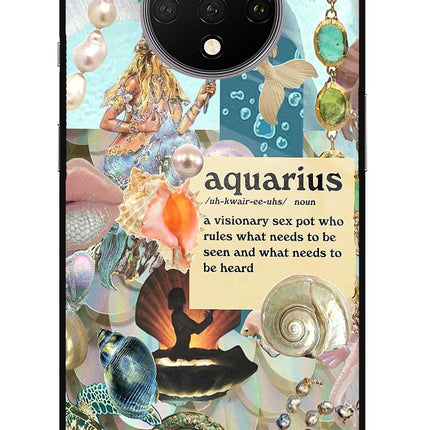 Aquarius Zodiac Oneplus 7T Glass Case