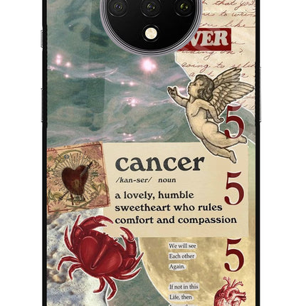 Cancer Zodiac Oneplus 7T Glass Case
