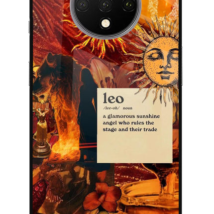 Leo Zodiac Oneplus 7T Glass Case