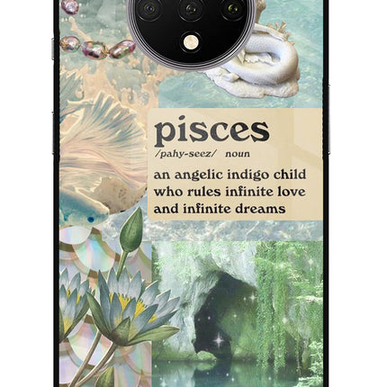 Pisces Zodiac Oneplus 7T Glass Case