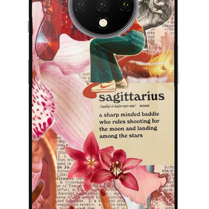 Sagittarius Zodiac Oneplus 7T Glass Case