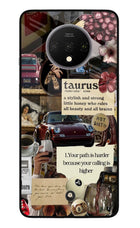 Taurus Zodiac Oneplus 7T Glass Case