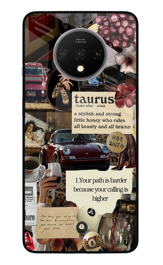 Taurus Zodiac Oneplus 7T Glass Case