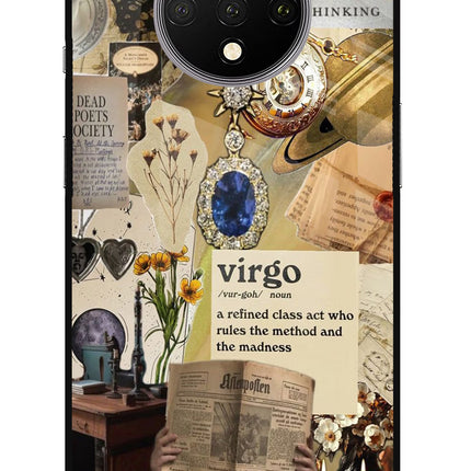 Virgo Zodiac Oneplus 7T Glass Case