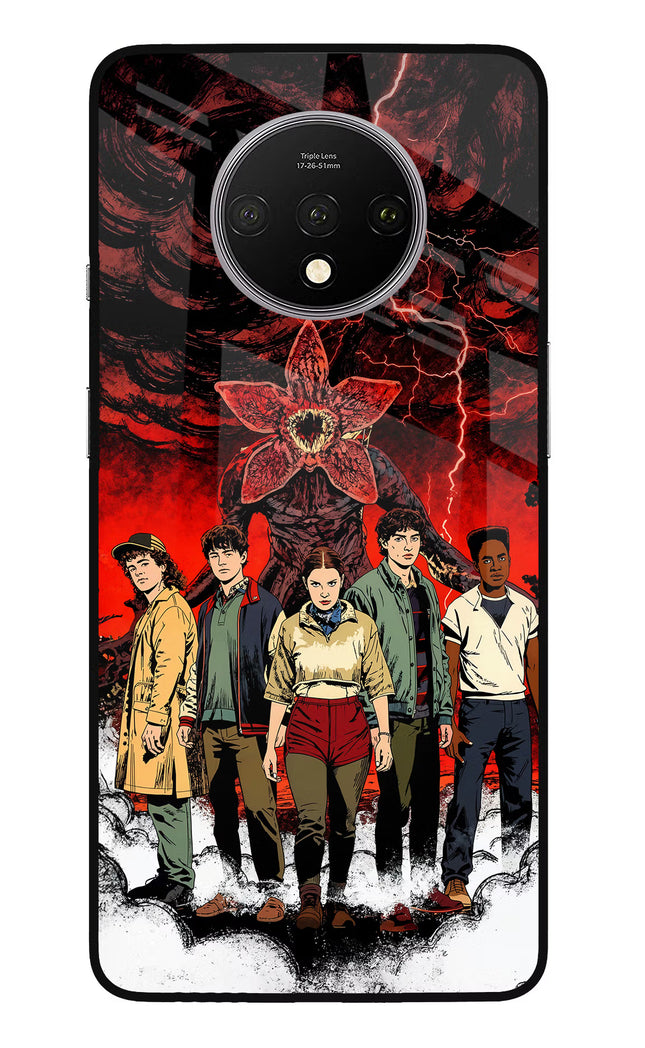 Ordinary Things Characters Oneplus 7T Glass Case