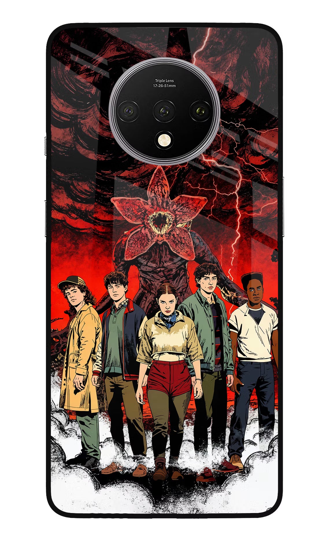Ordinary Things Characters Oneplus 7T Glass Case Back Cover by Casekaro