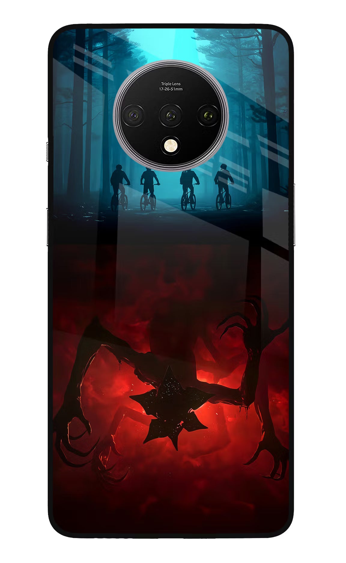 Ordinary Things Downside Up Oneplus 7T Glass Case Back Cover by Casekaro