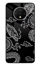 Twin Dragons Oneplus 7T Glass Case