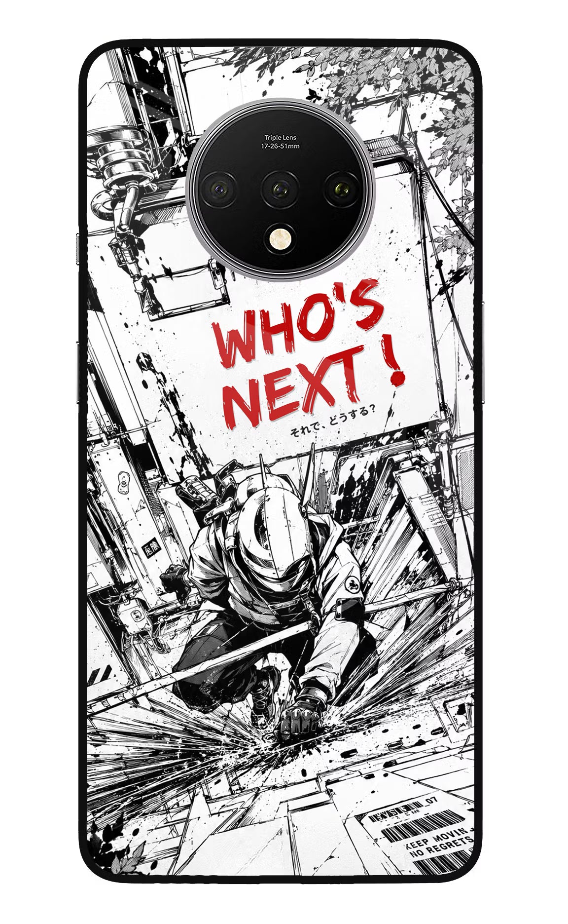 Who's Next Oneplus 7T Glass Case Back Cover by Casekaro