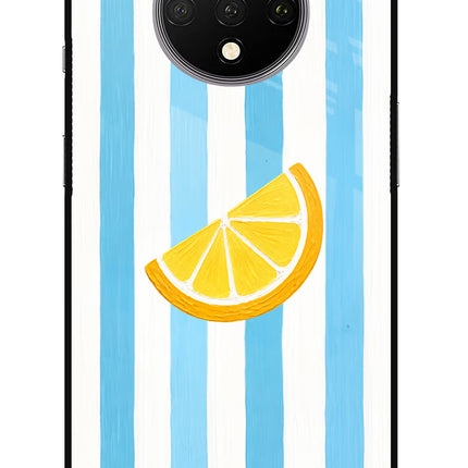 Summer Lemon Oneplus 7T Glass Case