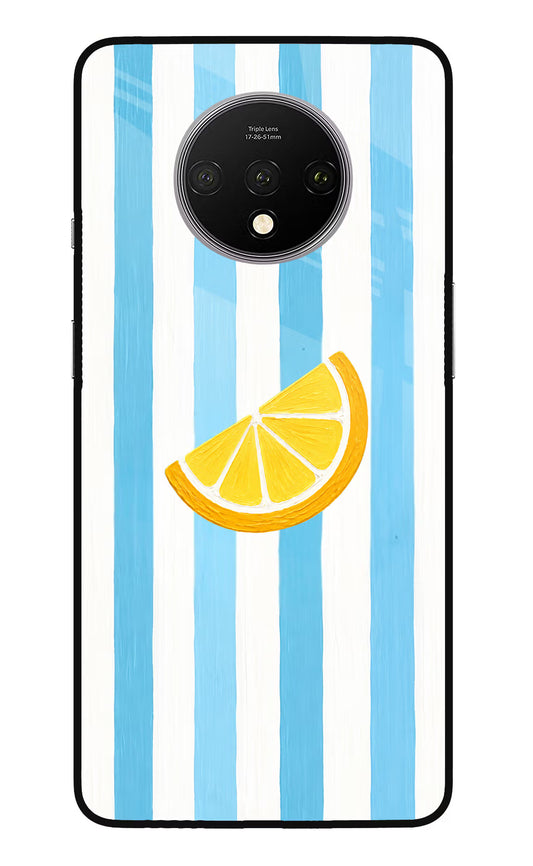 Summer Lemon Oneplus 7T Glass Case