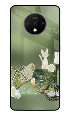 Aesthetic anime Oneplus 7T Glass Case