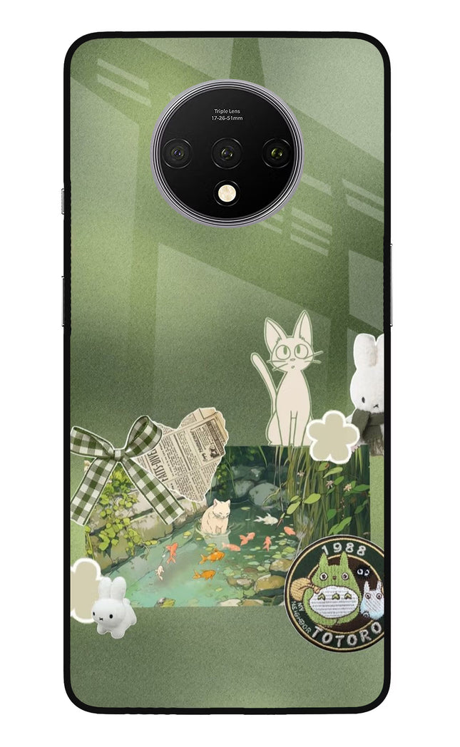 Aesthetic anime Oneplus 7T Glass Case