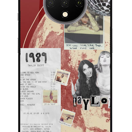 Taylor Swift Oneplus 7T Glass Case