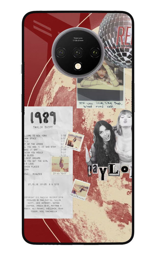Taylor Swift Oneplus 7T Glass Case