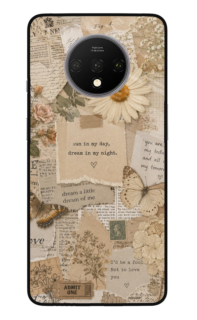 Vintage case Oneplus 7T Glass Case