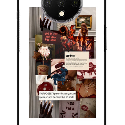 Zodiac Aries Oneplus 7T Glass Case