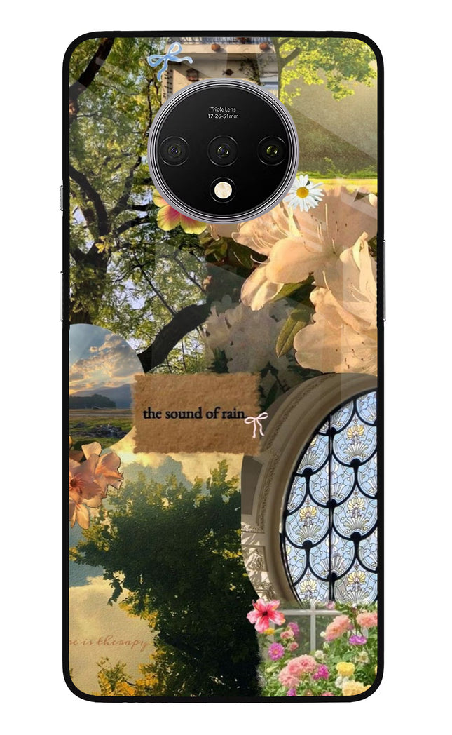 Rain Oneplus 7T Glass Case