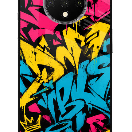 Graffiti Vibe Oneplus 7T Glass Case