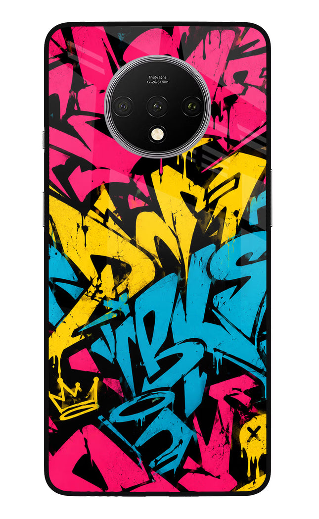 Graffiti Vibe Oneplus 7T Glass Case
