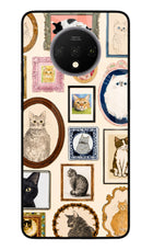 Mirror Cats Oneplus 7T Glass Case