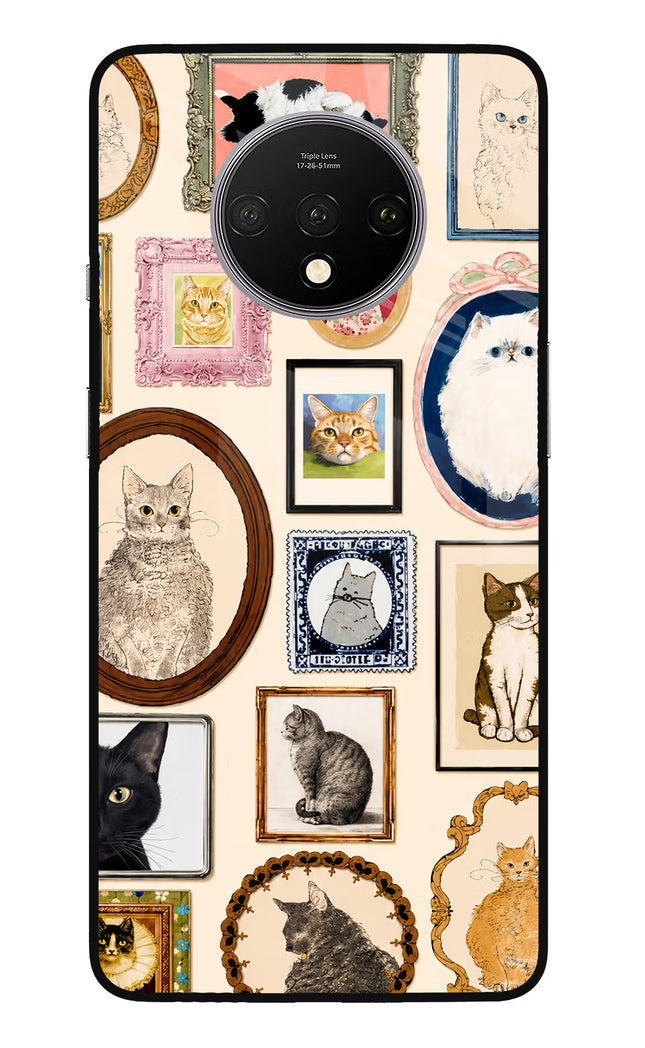 Mirror Cats Oneplus 7T Glass Case