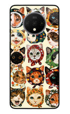 Cool Cat Oneplus 7T Glass Case