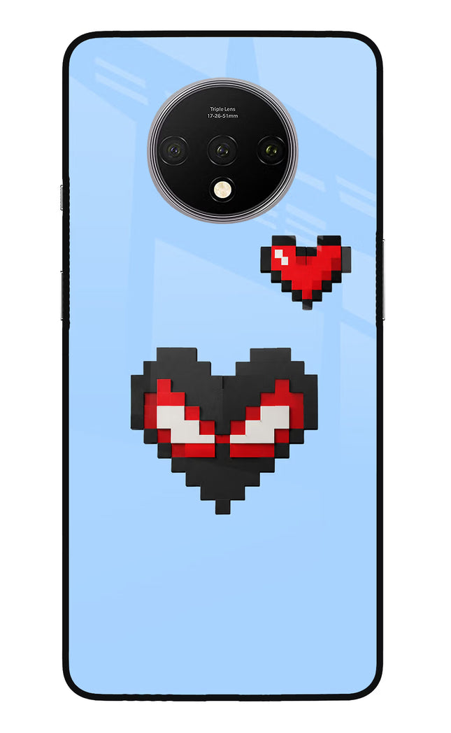 Peter Heart Oneplus 7T Glass Case