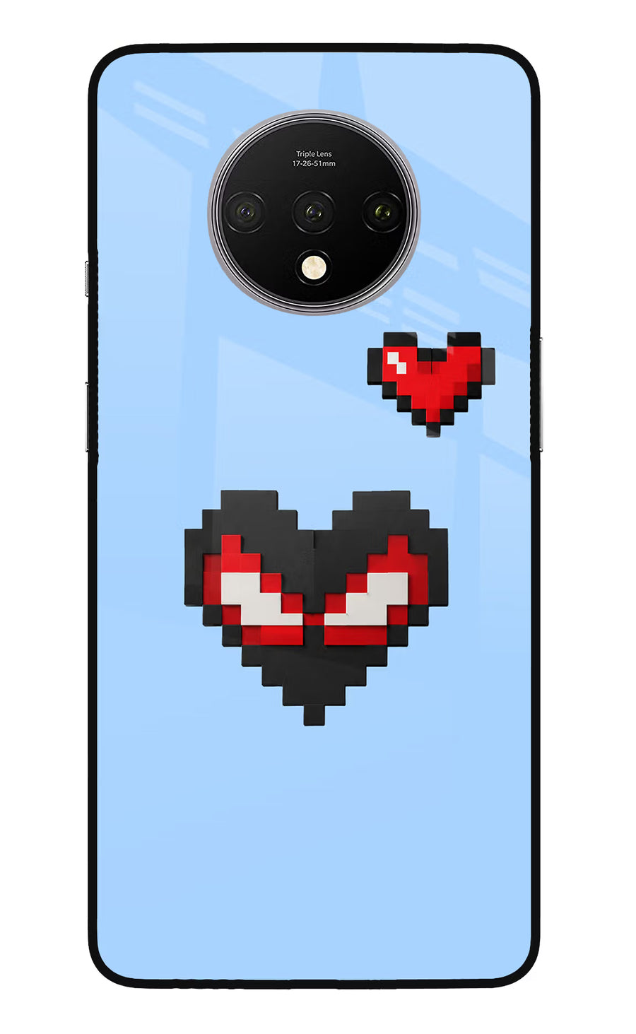 Peter Heart Oneplus 7T Back Cover, Glass case