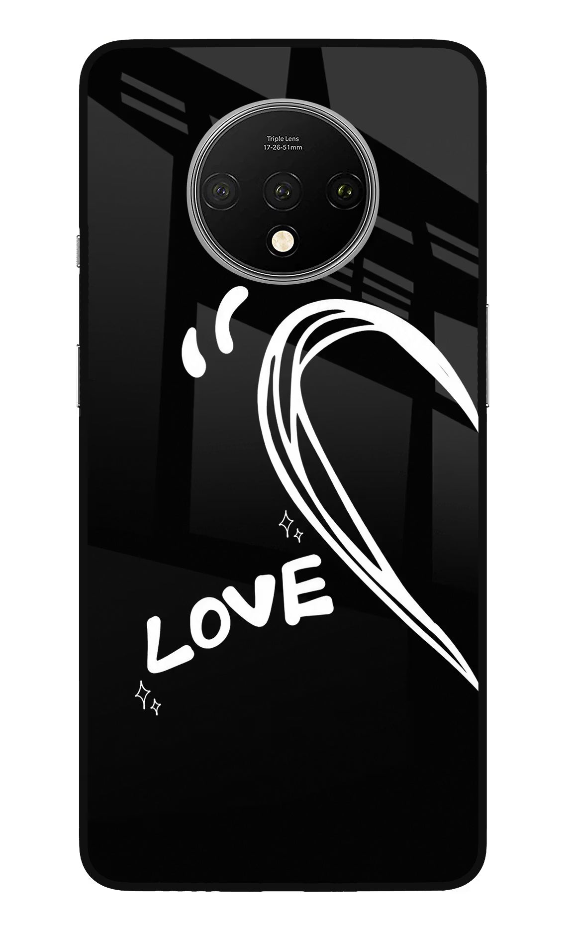 Love Line Oneplus 7T Glass Case