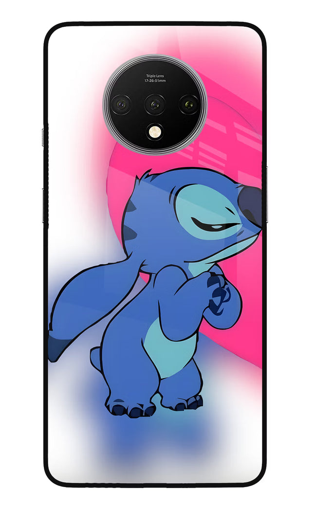 Stitch Hug Oneplus 7T Glass Case