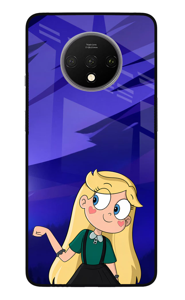 Star Glow Oneplus 7T Glass Case