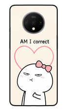 Always Right Oneplus 7T Glass Case Back Cover by Casekaro