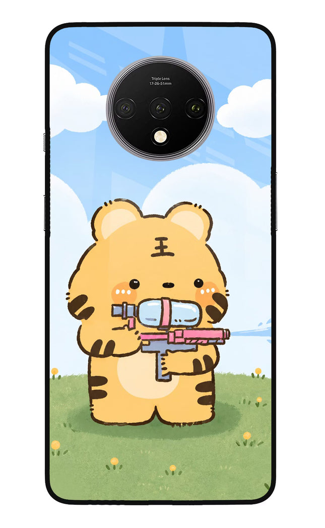 Tiger Treat Oneplus 7T Glass Case