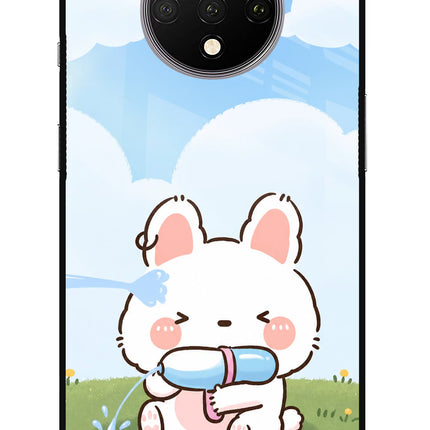 Bunny Treat Oneplus 7T Glass Case