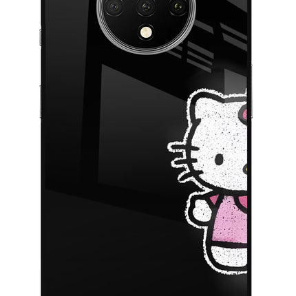 Kitty Charm Oneplus 7T Glass Case