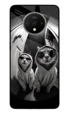 Hood Cats Oneplus 7T Glass Case