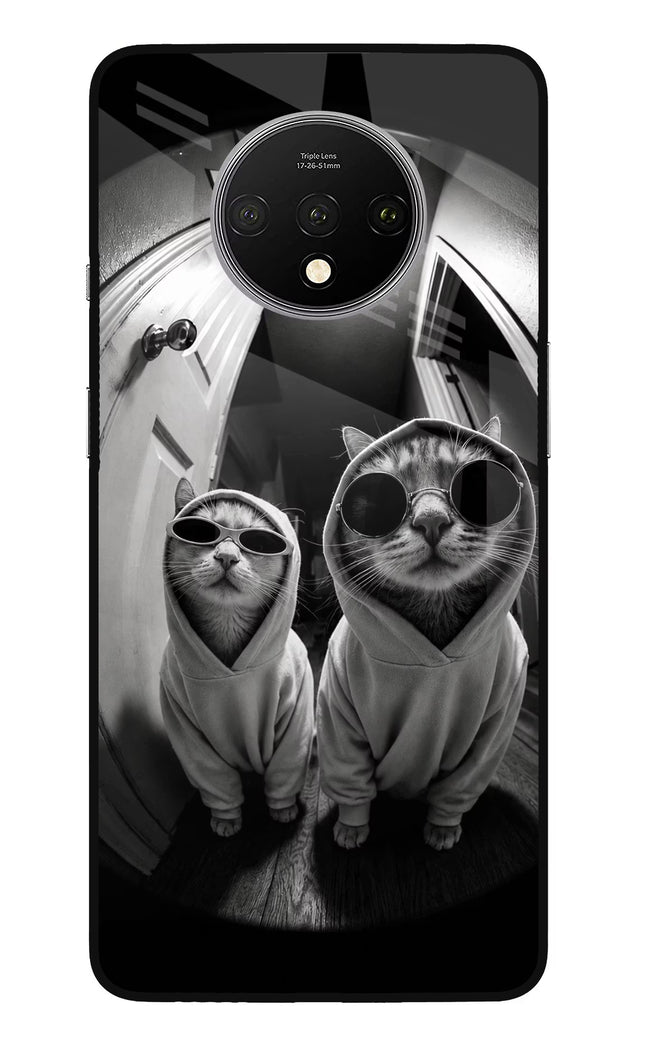 Hood Cats Oneplus 7T Glass Case