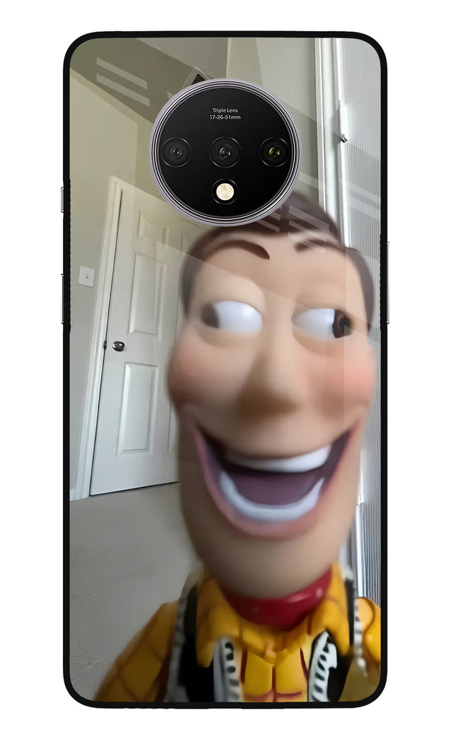 Side Eye Woody Oneplus 7T Glass Case