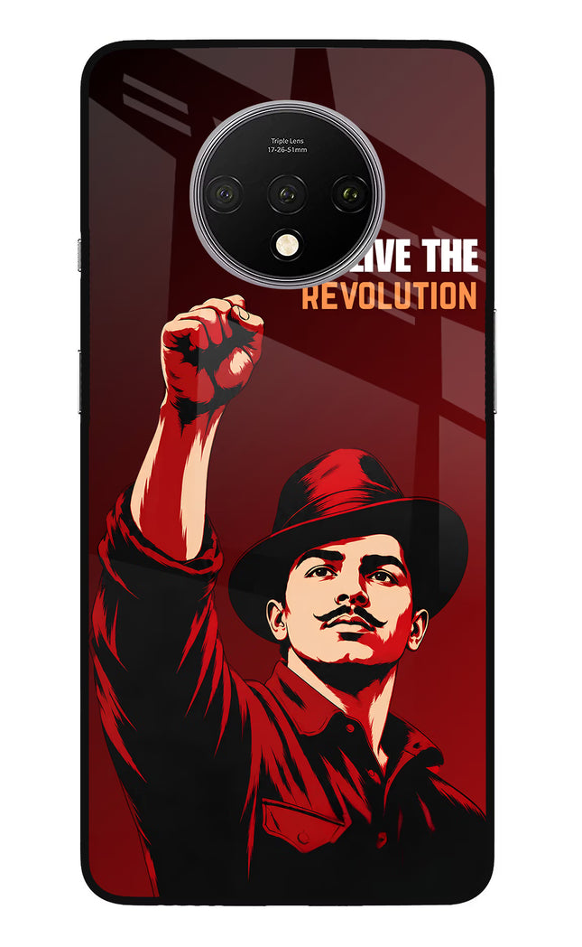Bhagat Singh Revolution Oneplus 7T Glass Case