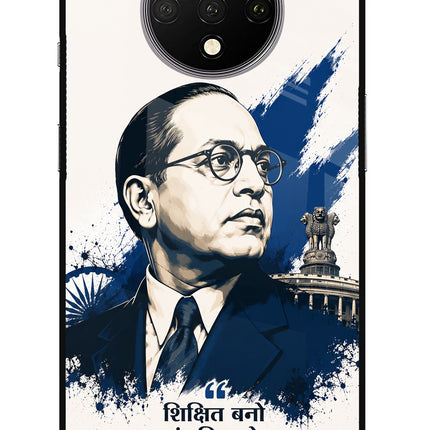 Dr. Ambedkar Visionary Oneplus 7T Glass Case Back Cover by Casekaro