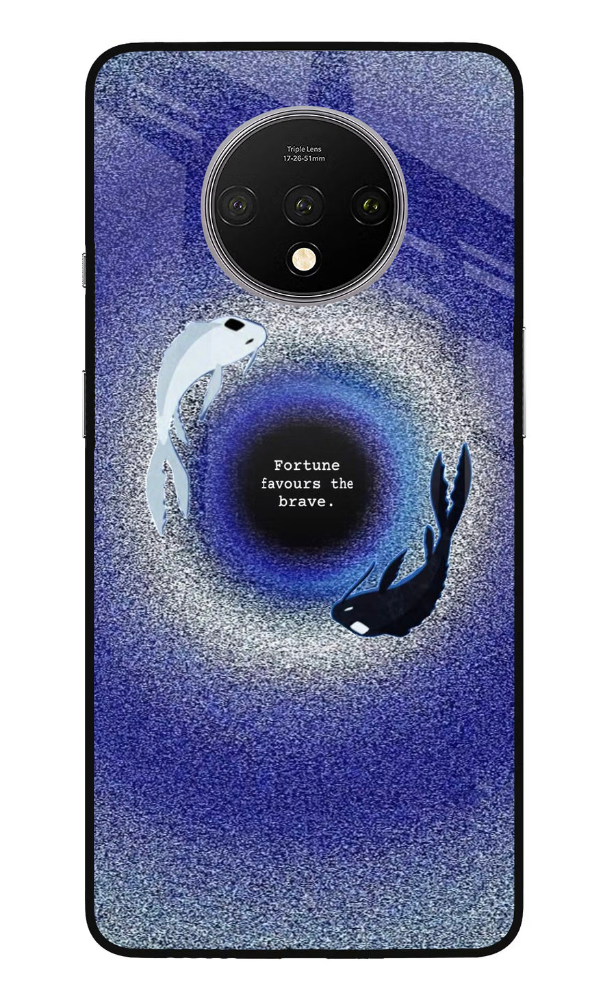 Dark Koi Oneplus 7T Back Cover, Glass case