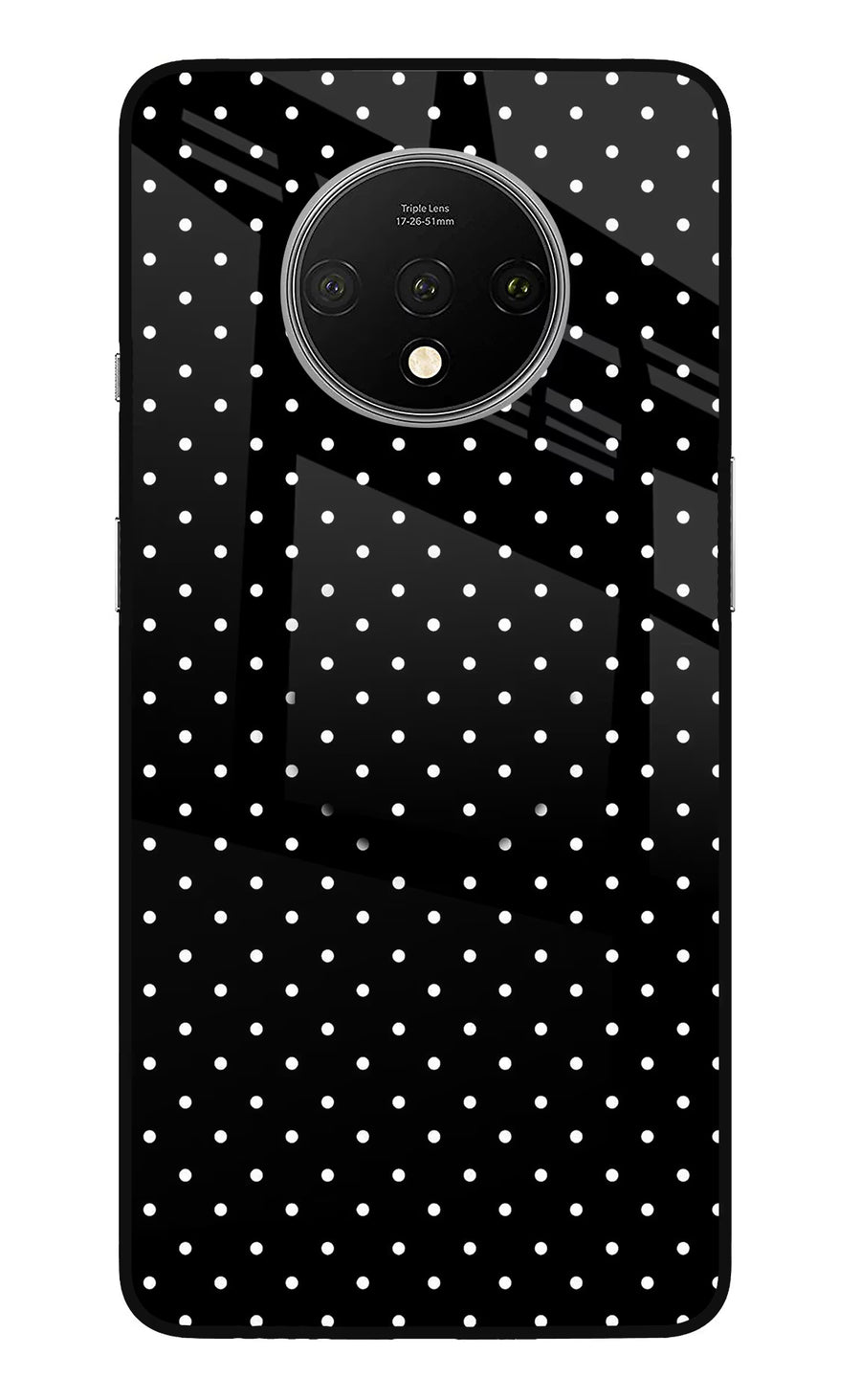 White Dots Oneplus 7T Pop Case, Glass case