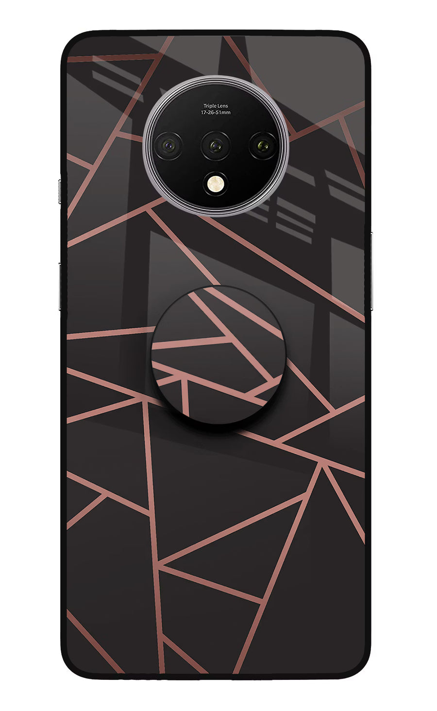 Geometric Pattern Oneplus 7T Pop Case, Glass case